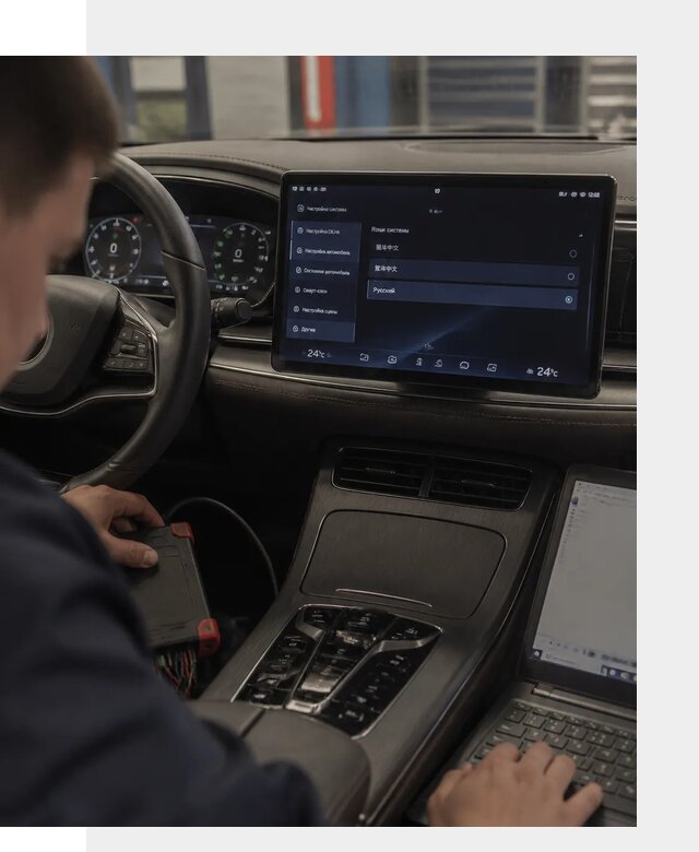Русификация автомобиля BYD HAN для эксплуатации в Лениногорске